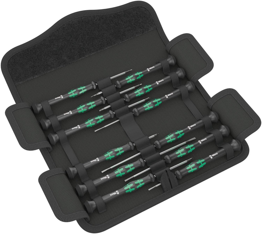 Wera Kraftform Micro Screwdriver Set 12: 5 Slot 2 Ph 3 Hex 2 TX - - NewNest Australia