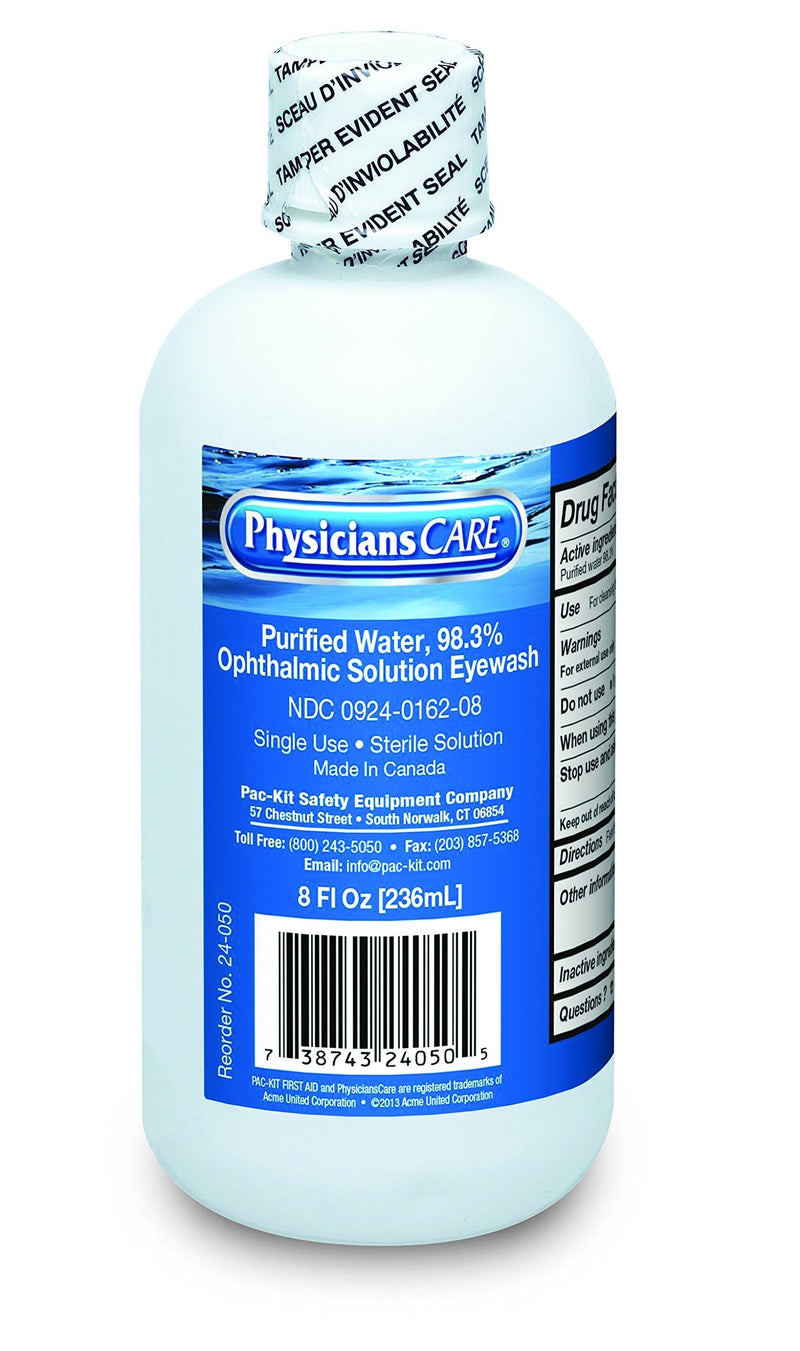 PhysiciansCare by First Aid Only 24-050 Eye Wash Solution, 8 oz Bottle - NewNest Australia