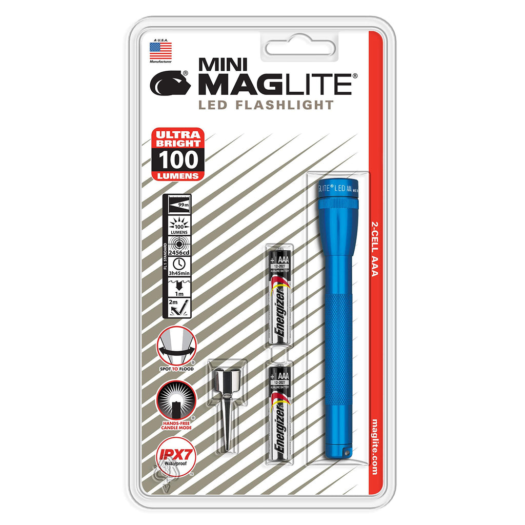 Maglite Mini LED 2-Cell AAA Flashlight Blue - NewNest Australia