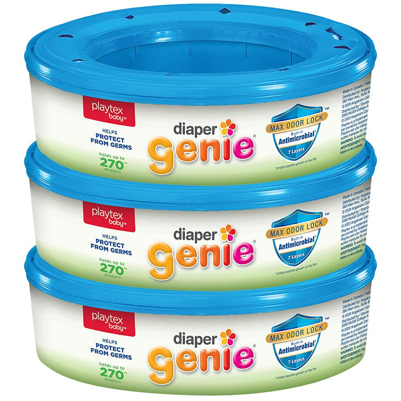 Playtex Baby Diaper Genie Refill Bags, Fresh, 270 Count, Pack of 3 270 Count (Pack of 3) - NewNest Australia