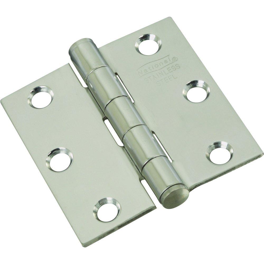 National Hardware N276-972 V514 Door Hinges in Stainless Steel, 2 pack,2-1/2 Inch 2-1/2 Inch - NewNest Australia