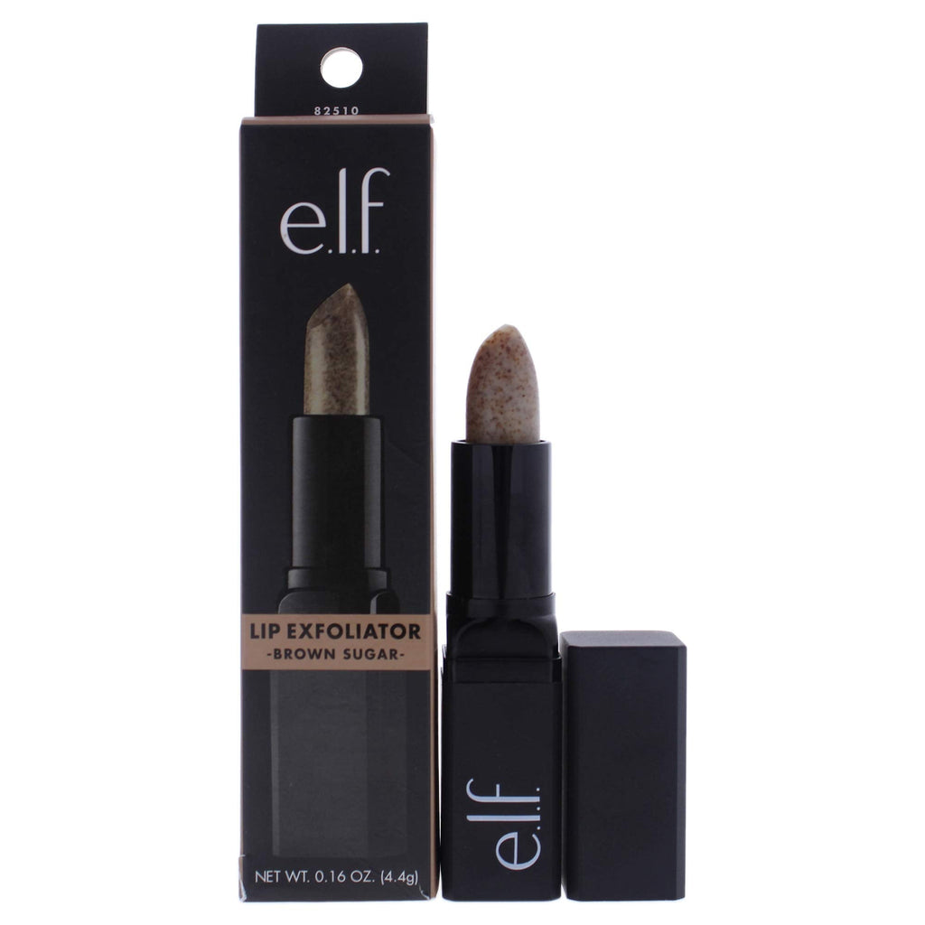 e.l.f., Lip Exfoliator, Smoothing, Conditioning, Easy To Apply, Removes Dry, Chapped Skin, Brown Sugar, Infused with Vitamin E, Shea Butter, Avocado, Grape and Jojoba Oils, 0.32 Oz - NewNest Australia