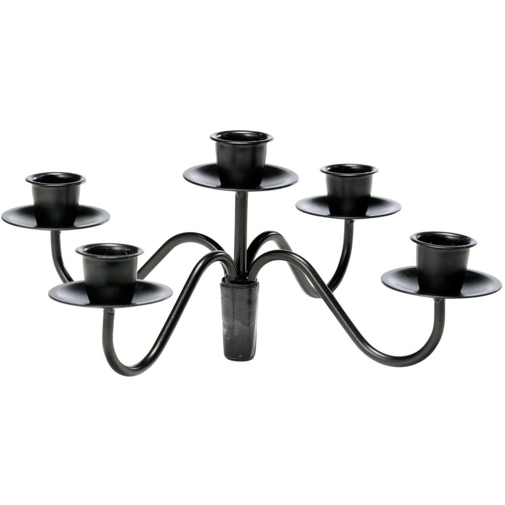 NewNest Australia - Oenophilia Afterglow Wine Bottle Candelabra, Wine Bottle Candle Holder, 5 Candle Holder Tapers 5 Tapers 