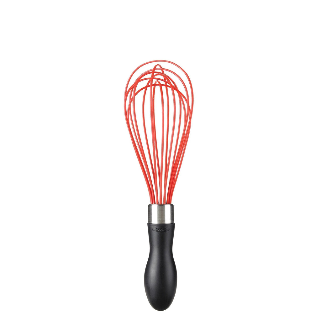 NewNest Australia - OXO Good Grips Better Silicone Whisk, 9-Inch, Red,Red/Black Red/Black 