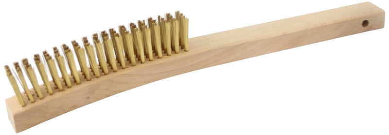 Brush Research Wire Scratch Brush, Brass, 0.006" Wire Diameter, 7-1/4" Length, 1/2" Bristle Length, 1/2" Brush Face Width (Pack of 12) 0.006 Inches 1/2" Face 7-1/4 Inches 93APB - NewNest Australia