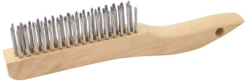Brush Research Wire Scratch Brush, Stainless Steel, 0.006" Wire Diameter, 7-1/4" Length, 1/2" Bristle Length, 1/2" Brush Face Width, Poly Handle (Pack of 12) 0.006 Inches 1/2" Face 7-1/4 Inches 93AP - NewNest Australia