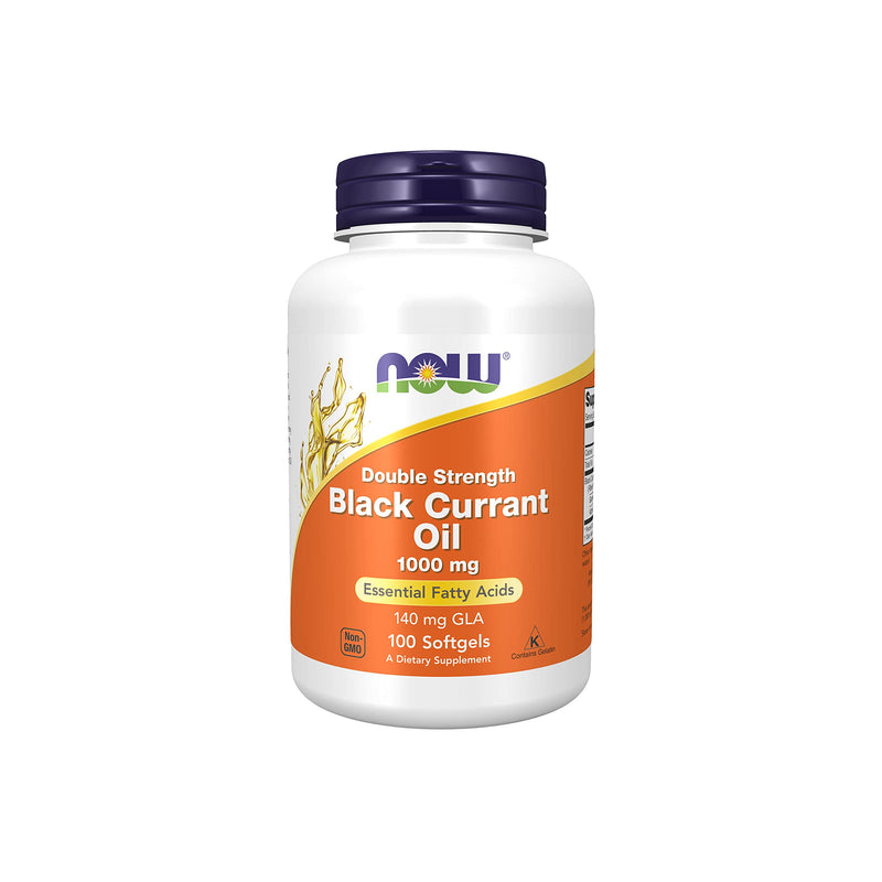 Now Foods Double Strength Black Currant Oil Dietary Supplement, 1000 mg, 100 Softgels - NewNest Australia