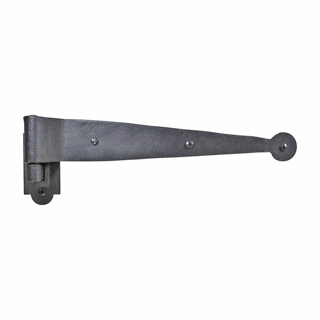 Renovators Supply Black Offset Strap Lift Off Pintle Hinge 11.8 X 1.8 Inches Long Wrought Iron Pin Hinges for Shutters, Doors Or Gates Offsets Antique Rustic Exterior Window Gate Includes Hardware Pack of 1 - NewNest Australia