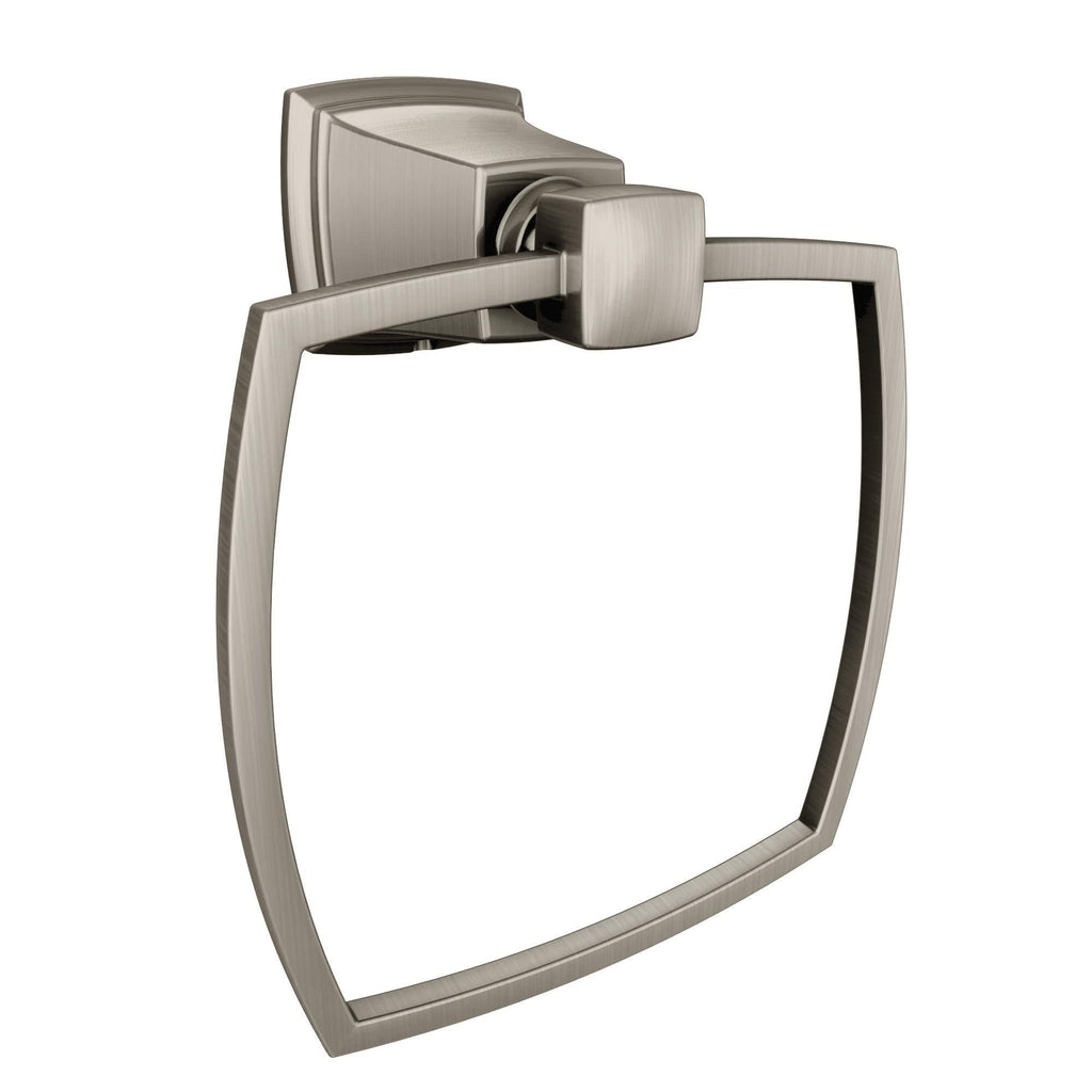 MOEN/FAUCETS Y3286BN Boardwalk Brushed Nickel Towel Ring - NewNest Australia