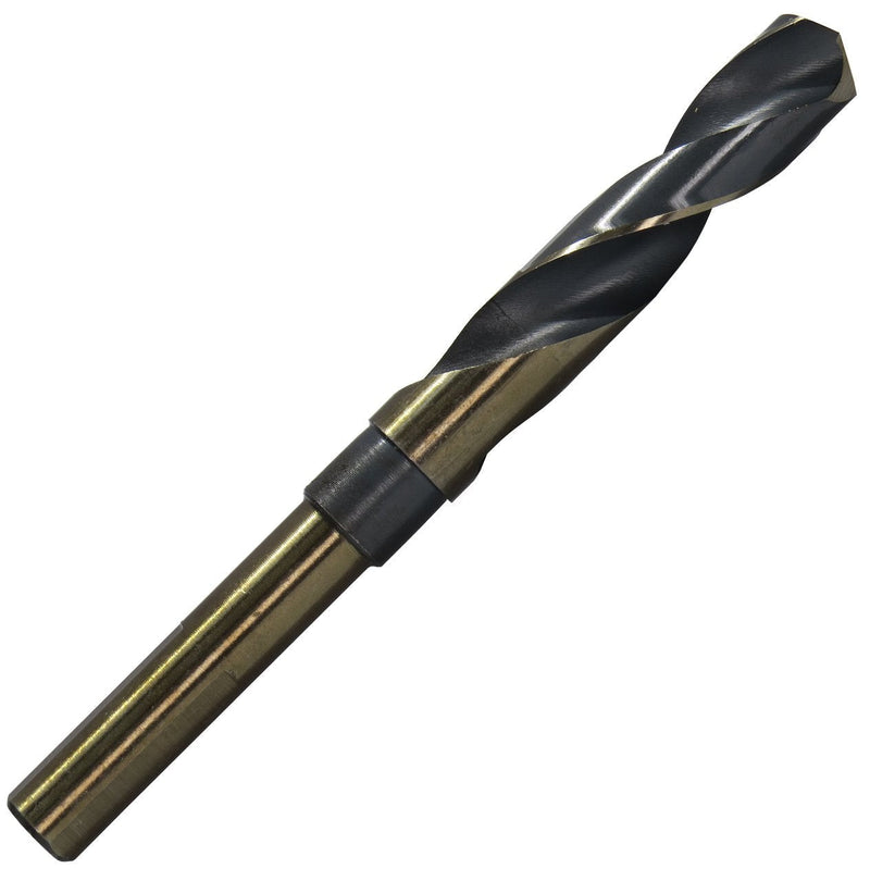 Drill America - KFDRSD9/16 9/16" Reduced Shank High Speed Steel Black & Gold KFD Drill Bit with 1/2" Shank, KFD Series 9/16" - NewNest Australia