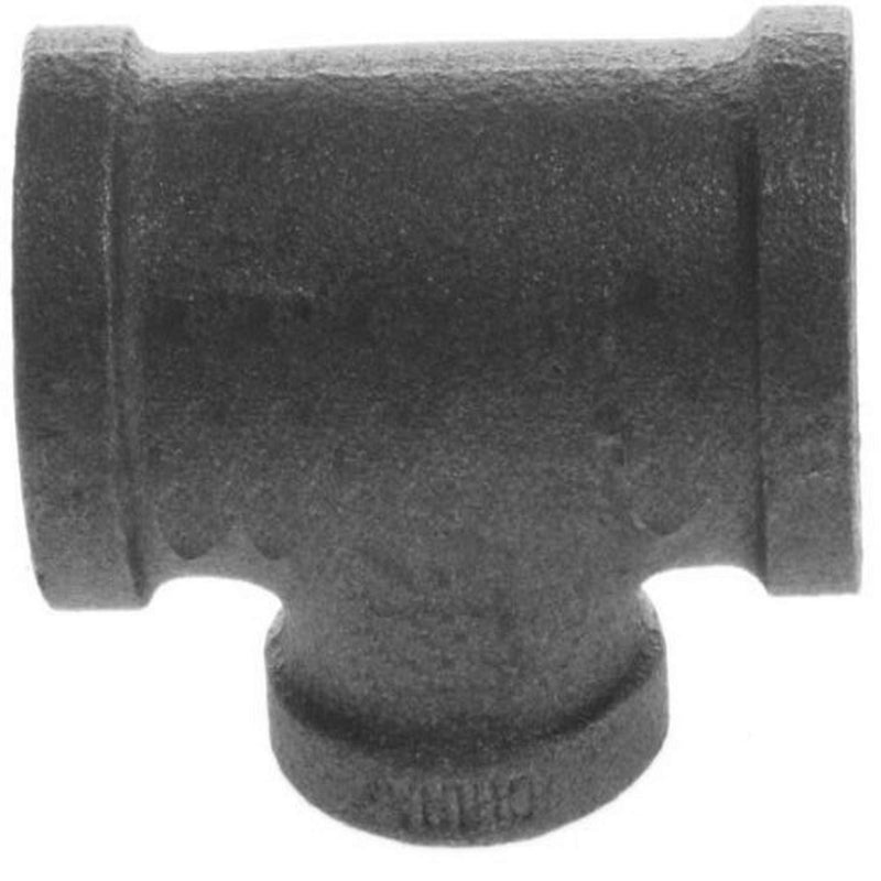 Plumber's Choice 93774 1-1/2-Inch x 1-1/4-Inch x 1-1/4-Inch Black Fitting with Reducing Tee - NewNest Australia