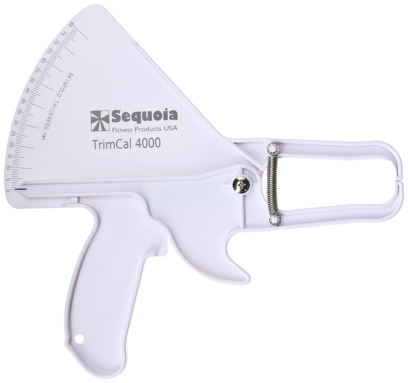 Sequoia Fitness TrimCal 4000 Body Fat Caliper (White) [Health and Beauty] with Fat% Chart White - NewNest Australia