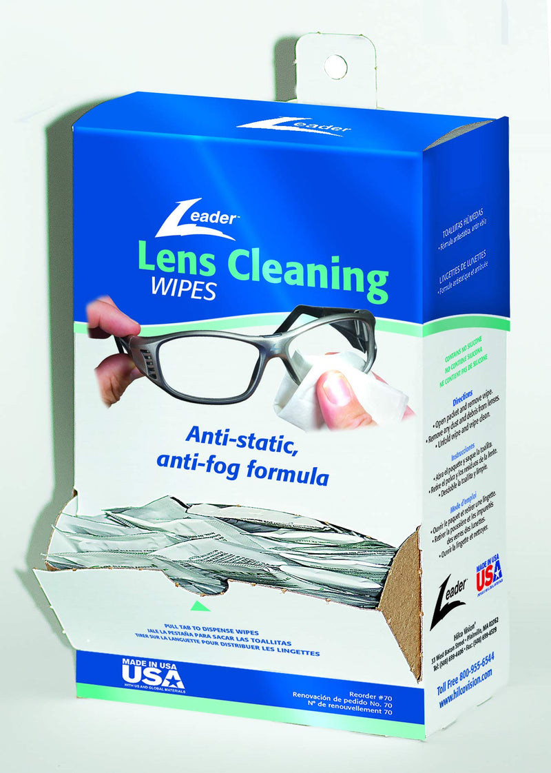 Leader Lens Cleaning Towelette Dispenser (Pack of 100) 100 Count - NewNest Australia