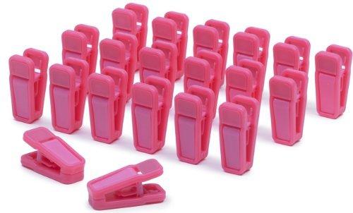 NewNest Australia - Slim-Line Set of (20) Finger Clips (Hot Pink) 