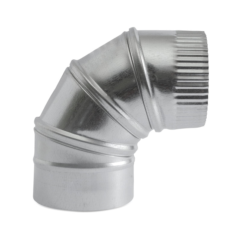 4 Inch 90-Degree HVAC Elbow Duct - Galvanized 26 Gauge Adjustable Sheet Metal Elbow Duct Connector, Flexible Round Tube Air Ventilation & Fully Adjustable Vent Pipe HVAC Ductwork - Easy to Install - NewNest Australia