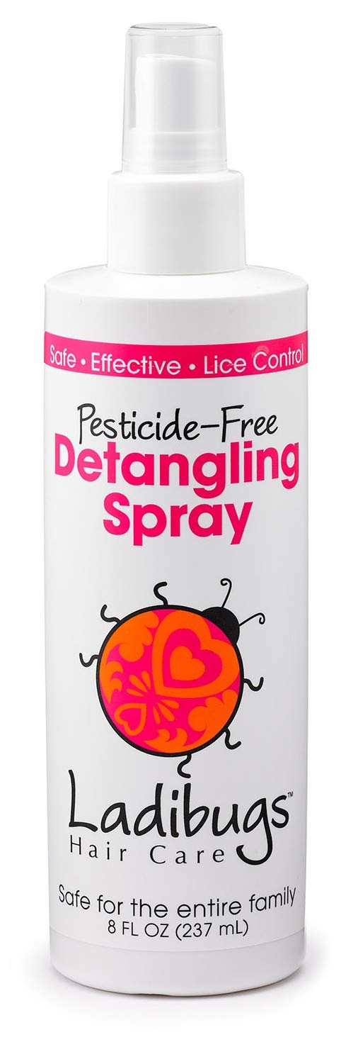 Ladibugs Detangler Spray 8oz | Best Kids Hair Detangling | Leave-in Conditioner & Head Lice Deterrent | Natural, Sulfate-Free, Made in The USA - NewNest Australia