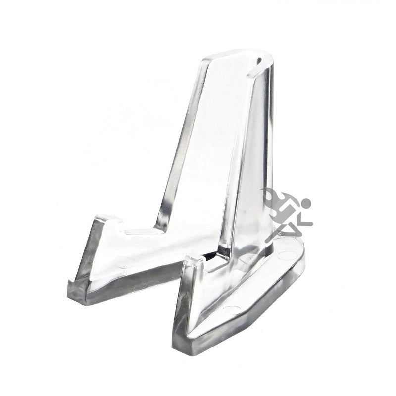 NewNest Australia - Small Display Stand Clear Acrylic Easel Holder for Pocket Watches, Lighters & Knife (Qty 15) 