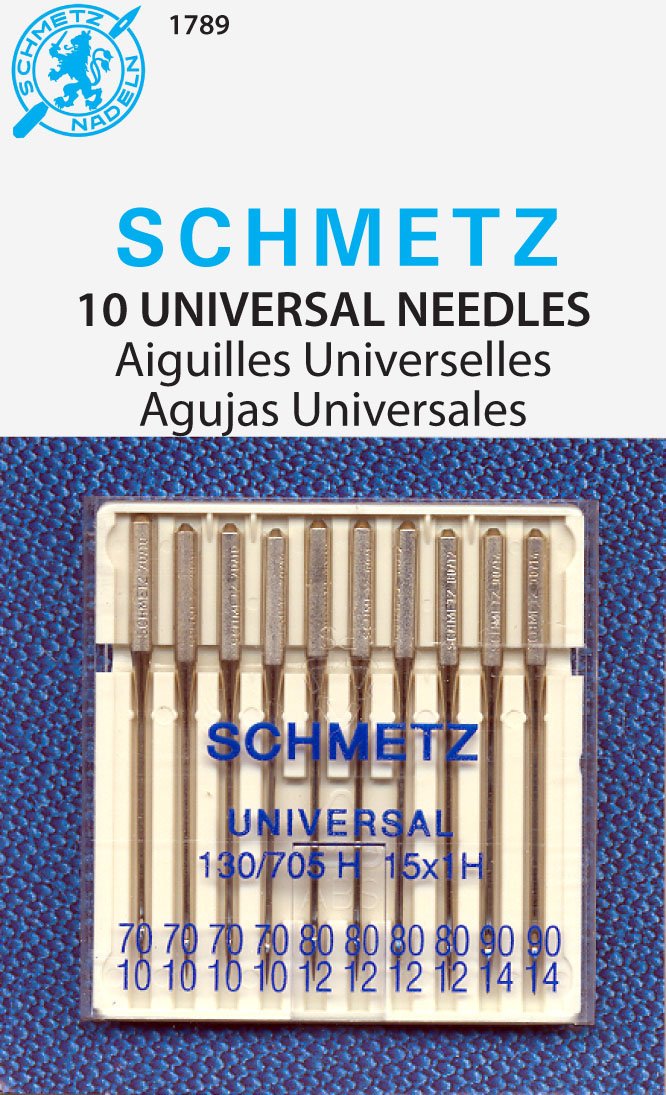 SCHMETZ Universal (130/705 H) Household Sewing Machine Needles - Carded - Assortment - 10 Pack - NewNest Australia