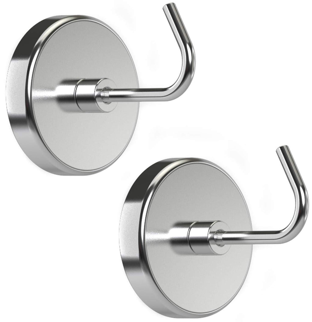 NewNest Australia - PRIMADA Extra-Strong Set Magnetic Hooks, 2pc, Chrome 