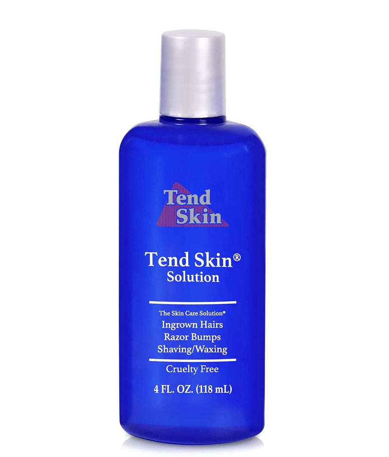 Tend Skin Womens AfterShave/Post Waxing Solution for Ingrown Hair, Razor Bumps and Razor Burns, 4 ounce, Blue 4 Fl Oz (Pack of 1) - NewNest Australia