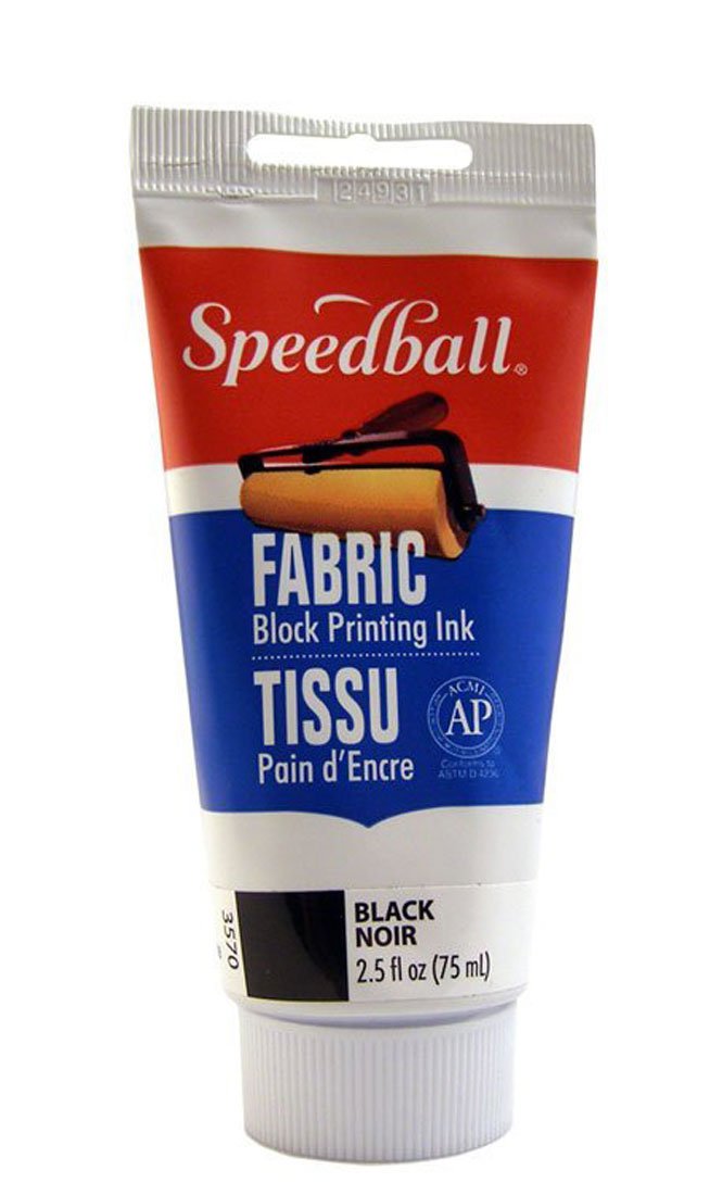 Speedball Fabric Block Printing Ink, 2.5-Ounce, Black 2.5 Ounce - NewNest Australia