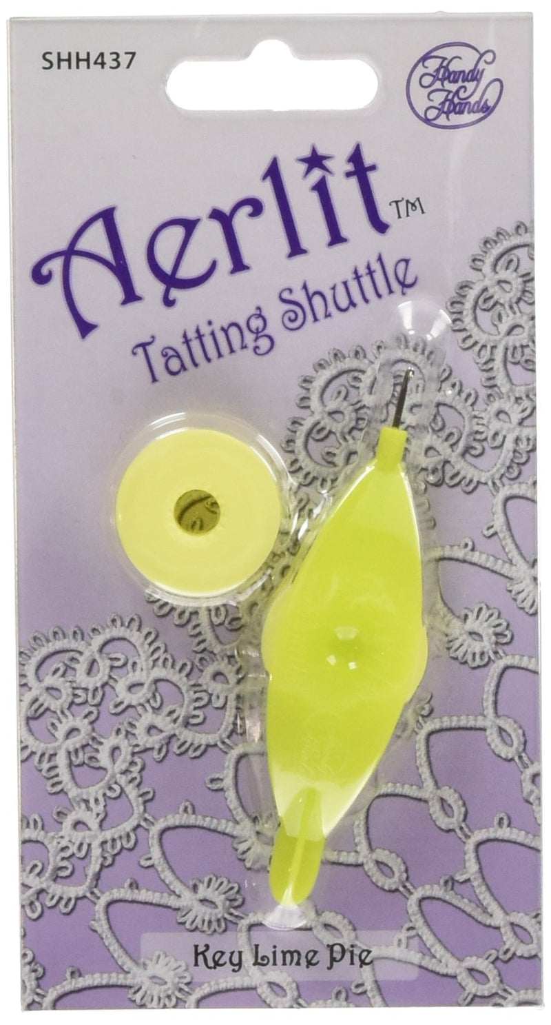 Handy Hands Aerlit Tatting Shuttle with 2 bobbins – SHH437, Key Lime Pie - NewNest Australia