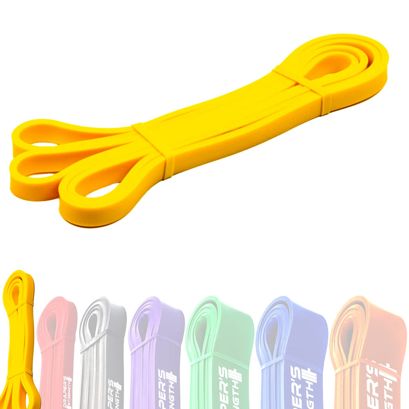 Draper's Strength Heavy Duty Resistance Stretch Loop Bands for Powerlifting Workout Exercise and Assisted Pull Ups #01 Yellow - NewNest Australia