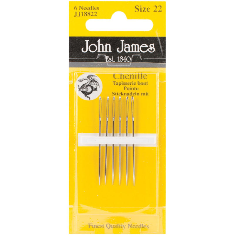 Chenille Hand Needles-Size 22 6/Pkg - NewNest Australia