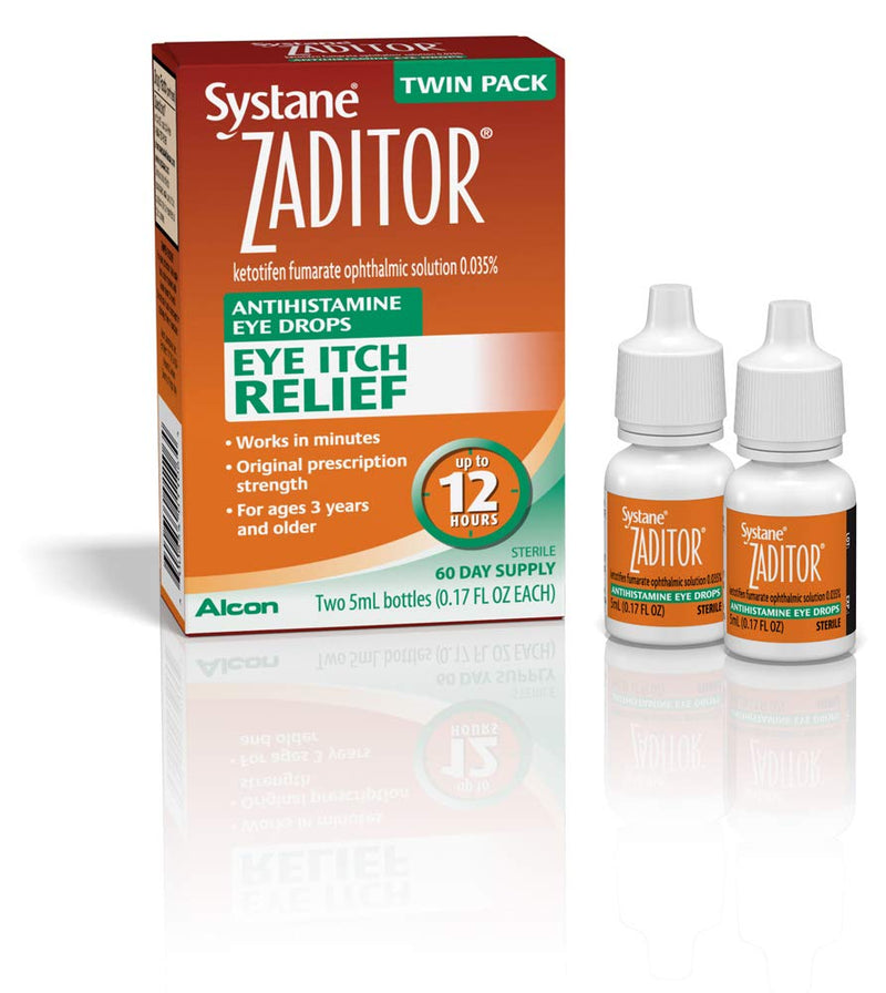 Zaditor Antihistamine Eye Drops, Twin Pack, 5-mL Each - NewNest Australia