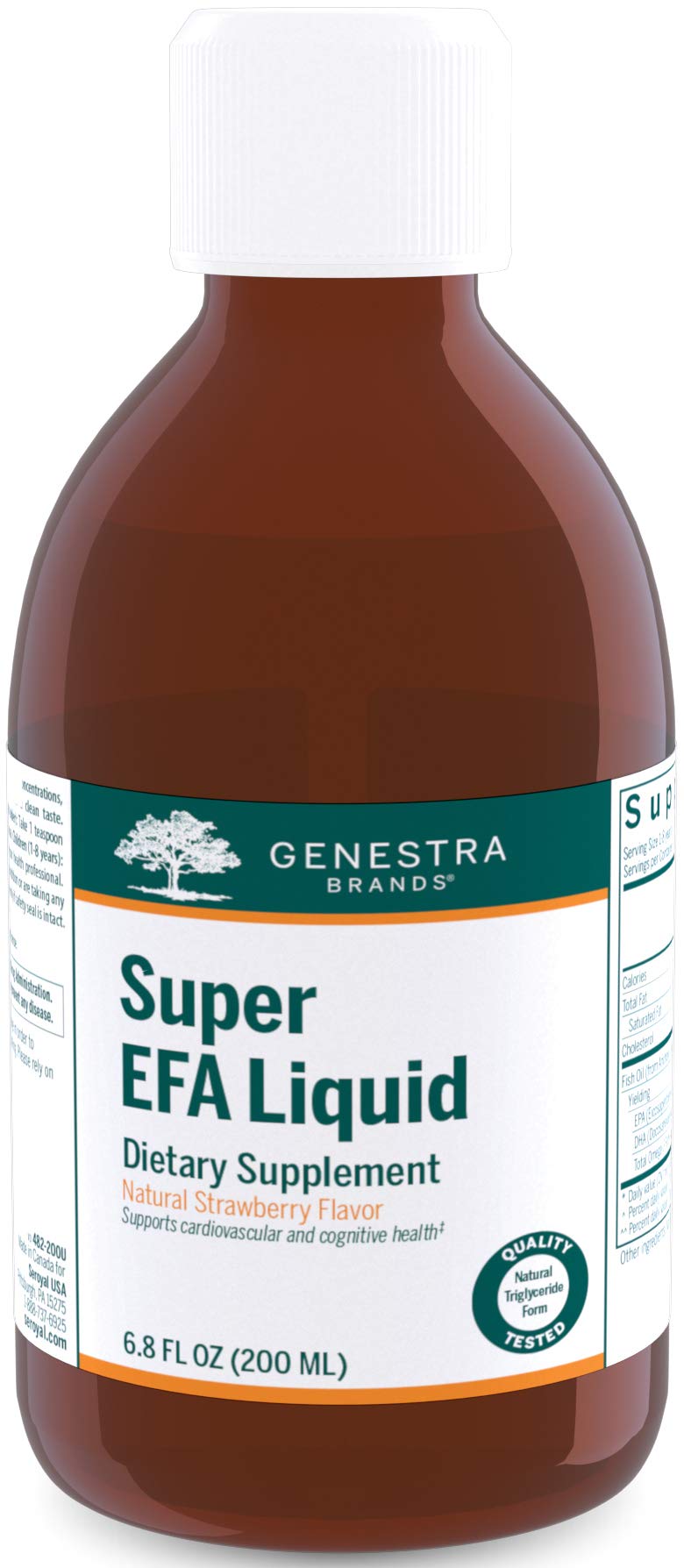 Genestra Brands Super EFA Liquid | EFA Supplement to Support Cardiovascular, Brain, Eyes, and Nerves | 6.8 fl. oz. | Natural Strawberry Flavor - NewNest Australia