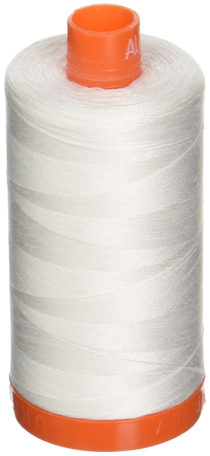 Aurifil A1050-2021 Mako Cotton Thread Solid 50WT 1422Yds Natural White - NewNest Australia