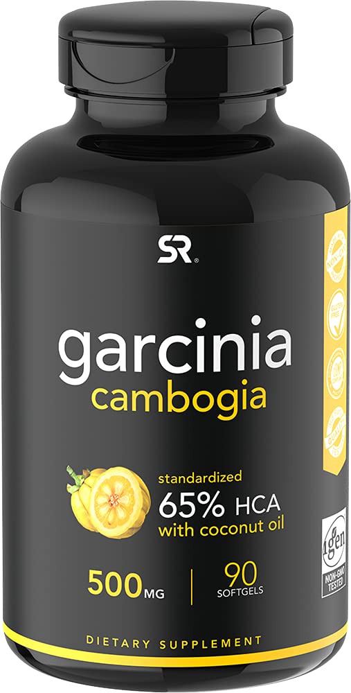 Garcinia Cambogia Extract (65% HCA) with Extra Virgin Organic Coconut Oil | Non-GMO, Soy & Gluten Free (90 Liquid softgels) 90 Count (Pack of 1) - NewNest Australia