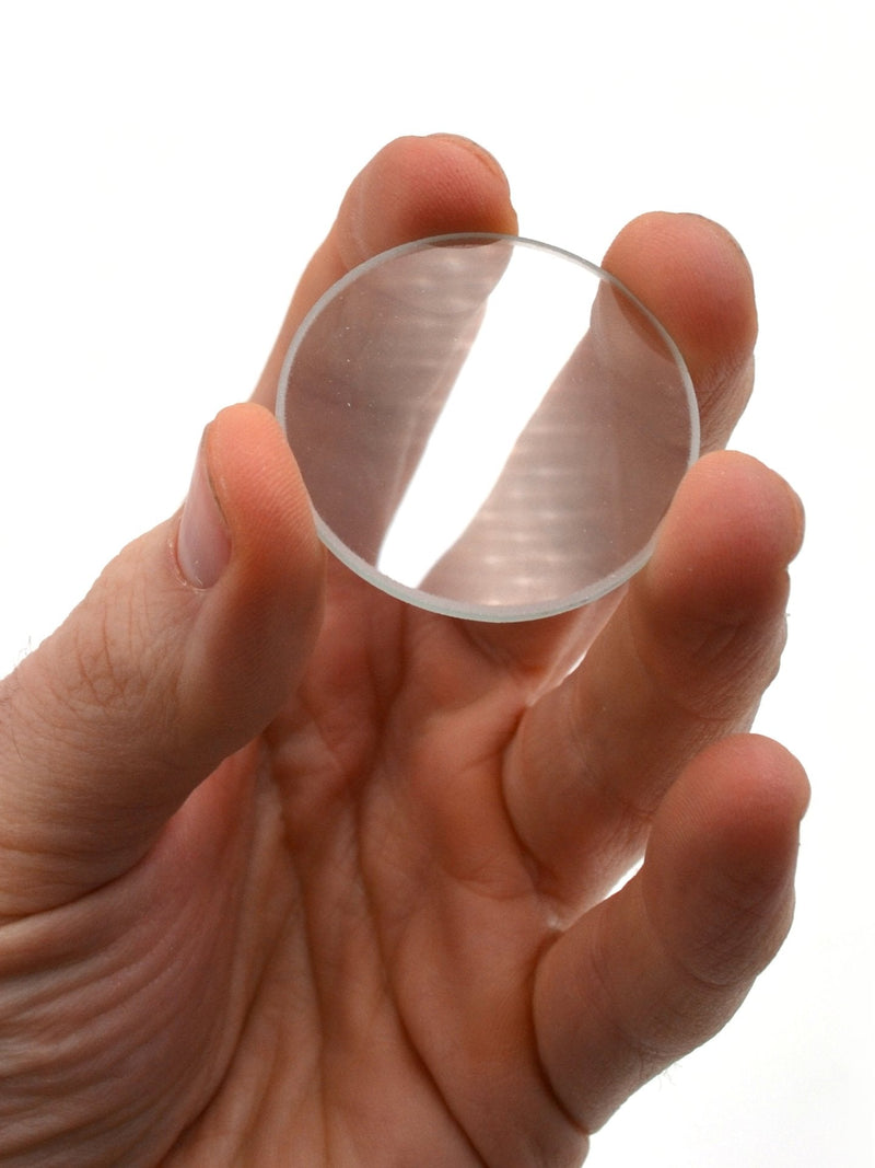 Double Convex Lens, 200mm Focal Length, 1.5" (38mm) Diameter - Spherical, Optically Worked Glass Lens - Ground Edges, Polished - Great for Physics Classrooms - Eisco Labs - NewNest Australia