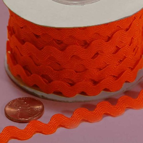 Orange Ric Rac Trim, 5mm X 22Yd - NewNest Australia