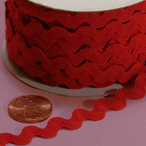 Red Ric Rac Trim, 5mm X 22Yd - NewNest Australia