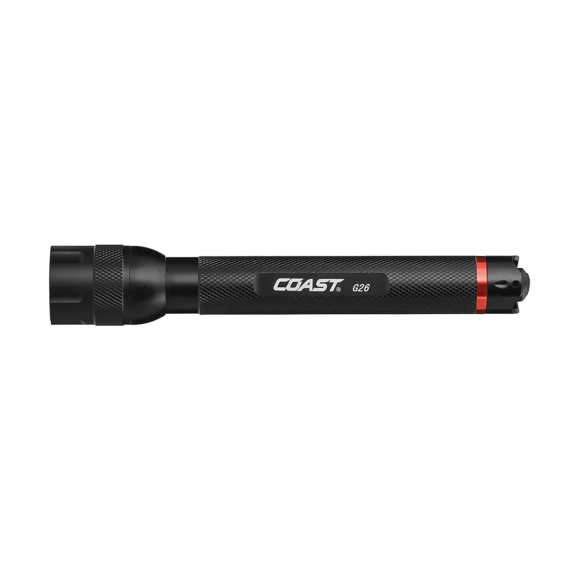 Coast G26 330 Lumen Bulls-Eye Spot Beam LED Flashlight, Batteries Included, Black - 19680 - NewNest Australia