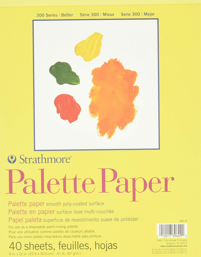 Strathmore (365-9 300 Series Palette Pad, 9"x12", White, 40 Sheets 9"x12" - NewNest Australia