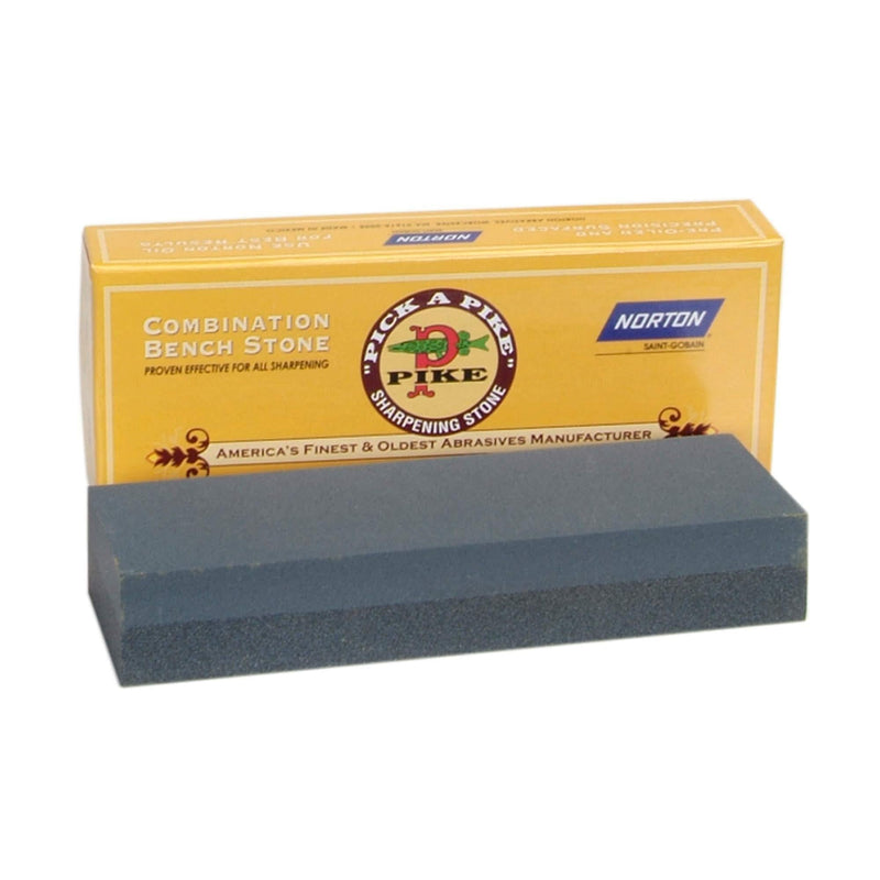 Norton Abrasives - St. Gobain 85450 Crystolon Coarse/Fine Combination Grit Benchstone, Premium Silicon Carbide Abrasive, 6" L x 2" W x 1" H - NewNest Australia