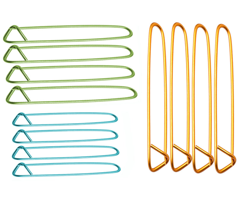 Fairycece 12pcs Aluminum Yarn Stitch Holders for Knitting Notions Or Crochet 12 Pieces - NewNest Australia