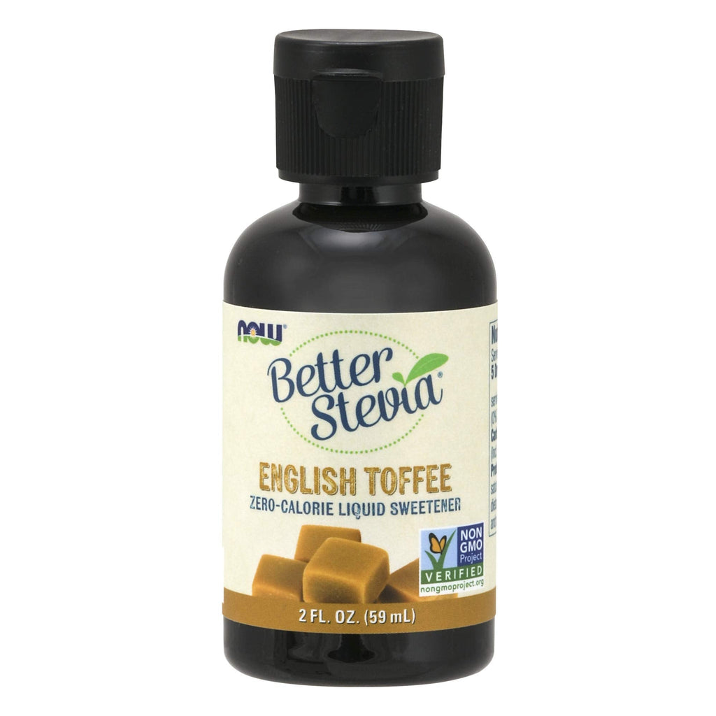 NOW BetterStevia Liquid, English Toffee, 2-Ounce - NewNest Australia