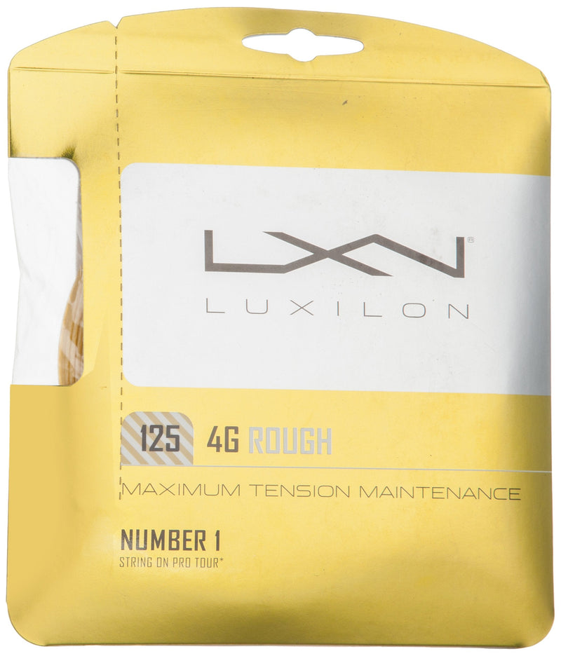 Luxilon 4G Rough Tennis String, Gold, 16L Gauge/1.25mm (WRZ997114) - NewNest Australia