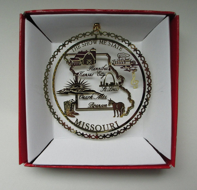 NewNest Australia - Missouri Ornament State Landmarks Brass Souvenir 