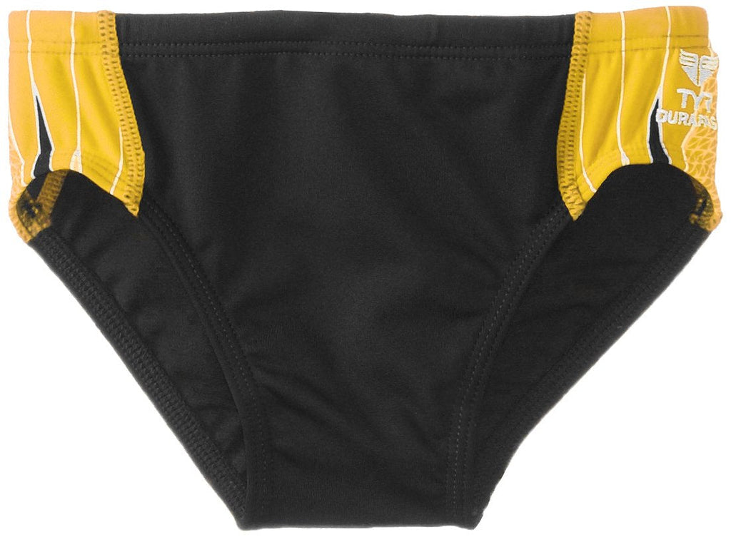 TYR boys Racer Swimsuit 24 Black/Gold - NewNest Australia