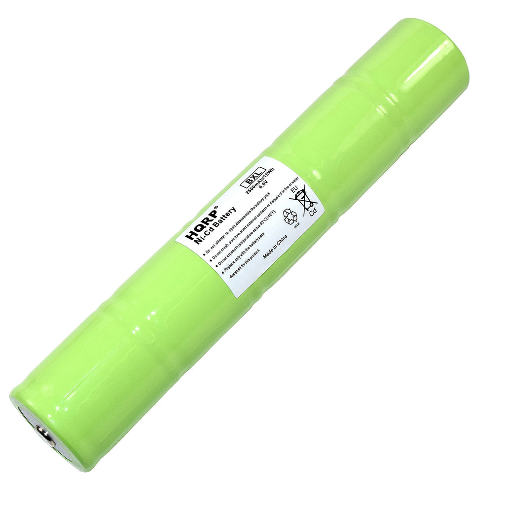 HQRP Ni-Cd 1/2D 6V 2500mAh Rechargeable Battery compatible with Maglite ARXX235 / ARXX075, Maglite 108-000-817, 108-817, 108-000-439, 108-439, Mag Charger LED Flashlight Batteries Pack - NewNest Australia