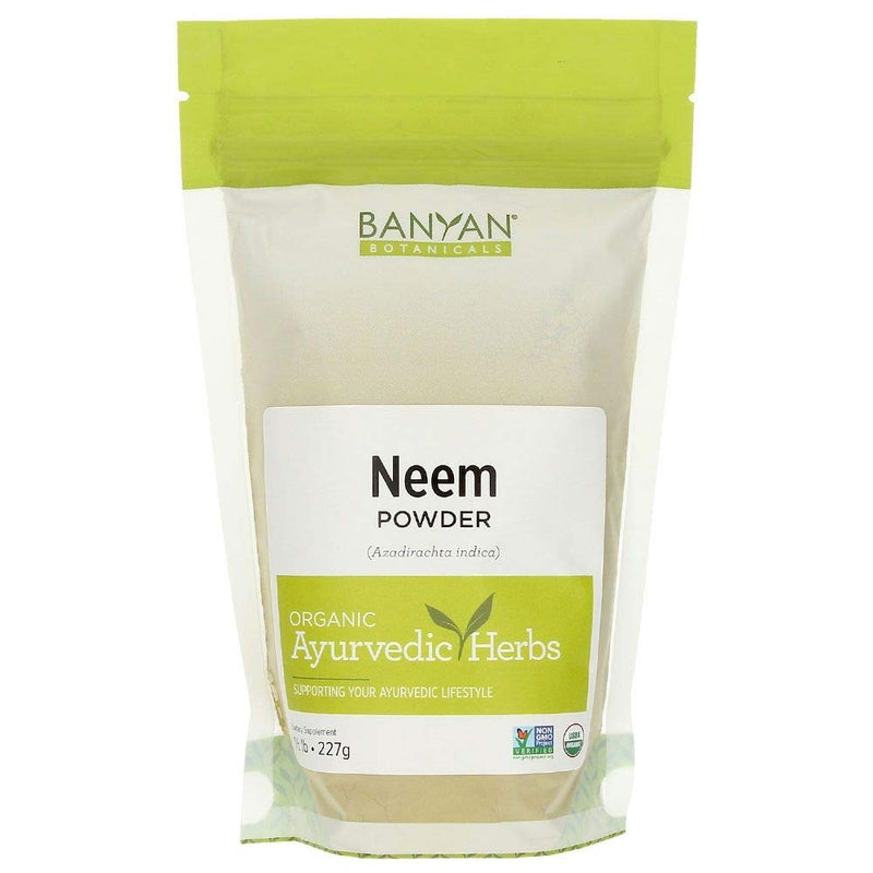Banyan Botanicals Neem Powder - Organic Azadirachta Indica - Purifying Ayurvedic Herb for Healthy Skin & Blood* – 1/2 lb. – Fair Trade Sustainably Sourced Non-GMO Vegan - NewNest Australia