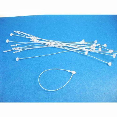 200 Pieces WHITE COMBO 3" & 5" Plastic Tags Snap Lock Loop Pin Security Fasteners Manual No Tag Gun Required - NewNest Australia