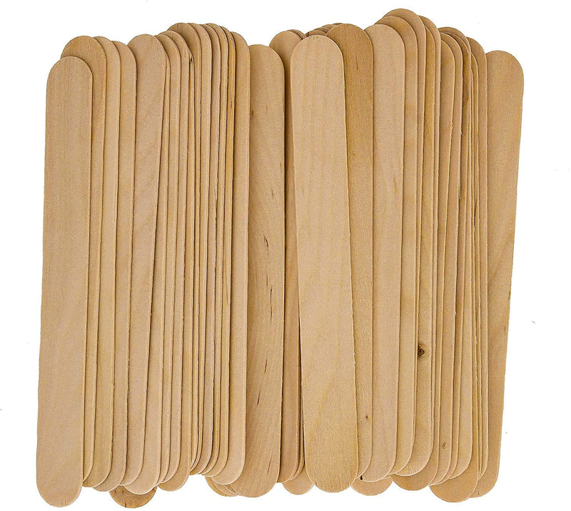 100 Large Wax Waxing Wood Body Hair Removal Sticks Applicator Spatula - NewNest Australia