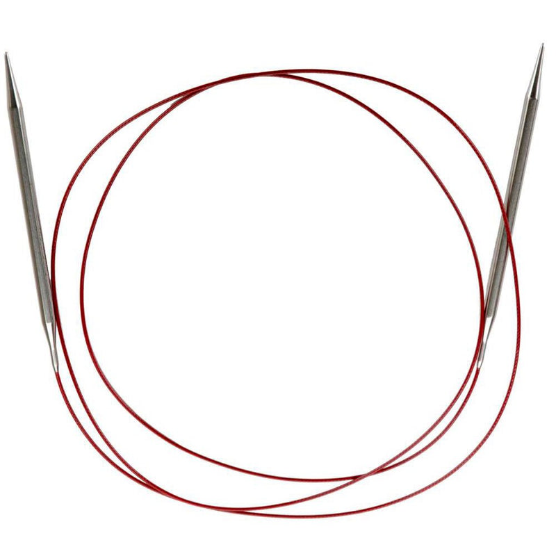 ChiaoGoo Red Lace Circular 60 inch (152cm) Stainless Steel Knitting Needle Size US 0 (2mm) 7060-0 Size US 0 (2mm) - NewNest Australia