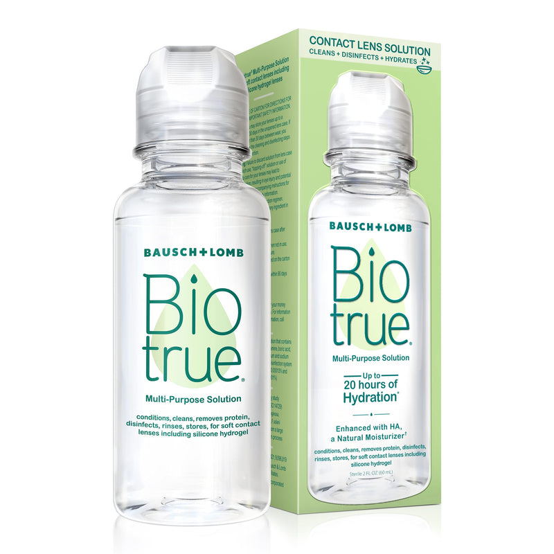 Contact Lens Solution by Biotrue, Multi-Purpose Solution for Soft Contact Lenses, 2 Fl Oz (Pack of 4) 2 Fl Oz (Pack of 4) Pack of 4 - NewNest Australia