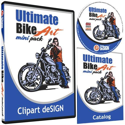 Motorcycle Biker Clipart-Vinyl Cutter Plotter Clip Art Images-Sign Design Vector Art Graphics CD-ROM - NewNest Australia